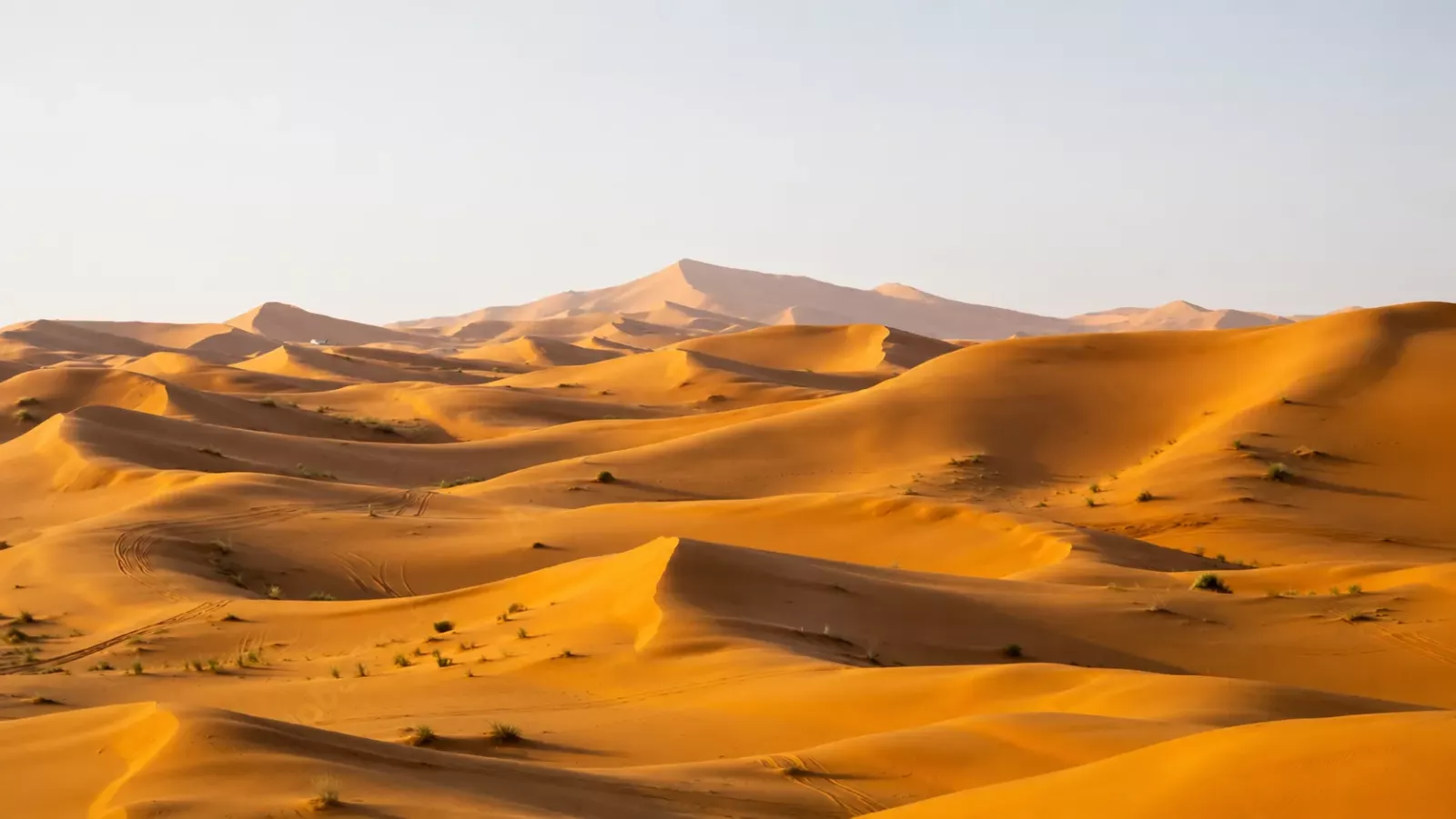 Dunes du désert du Sahara à Merzouga